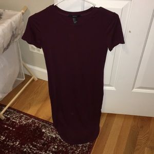 Maroon body on dress